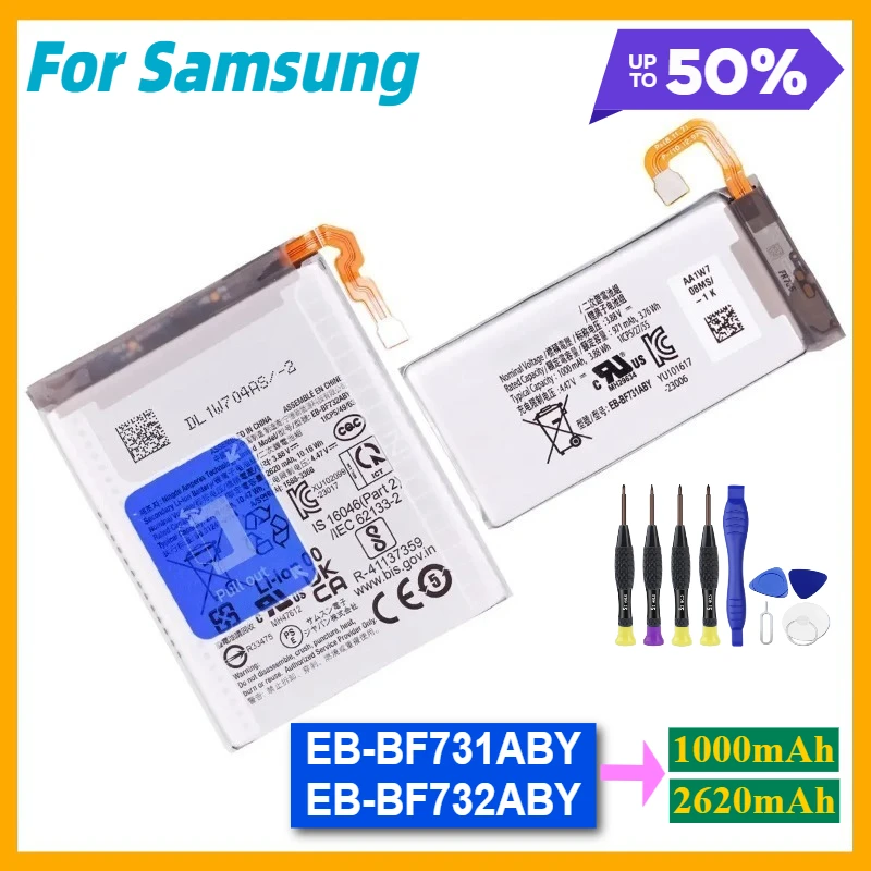 EB-BF731ABY EB-BF732ABY Battery for Samsung Galaxy Z Flip 5 SM-F7310 F731 F732 Replacement  Batteries+Tools
