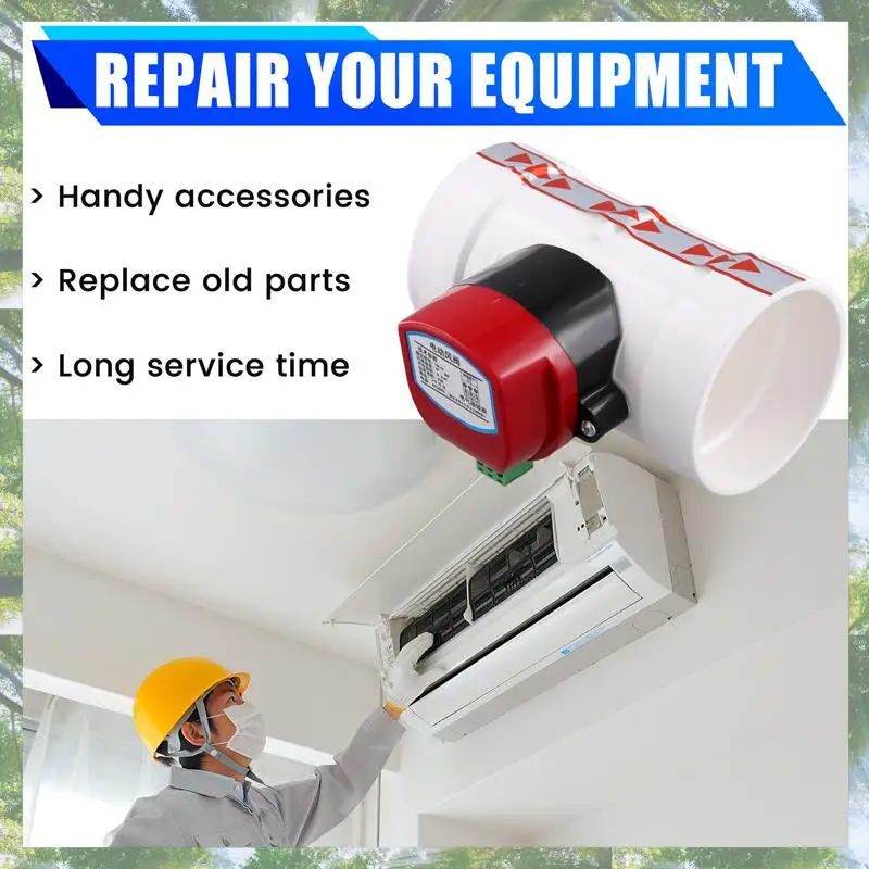 

Премиум-пластик моторизованный демпфер ПВХ обратный клапан регулятор объема воздуховода для вентиляционной трубы 220 В переменного тока