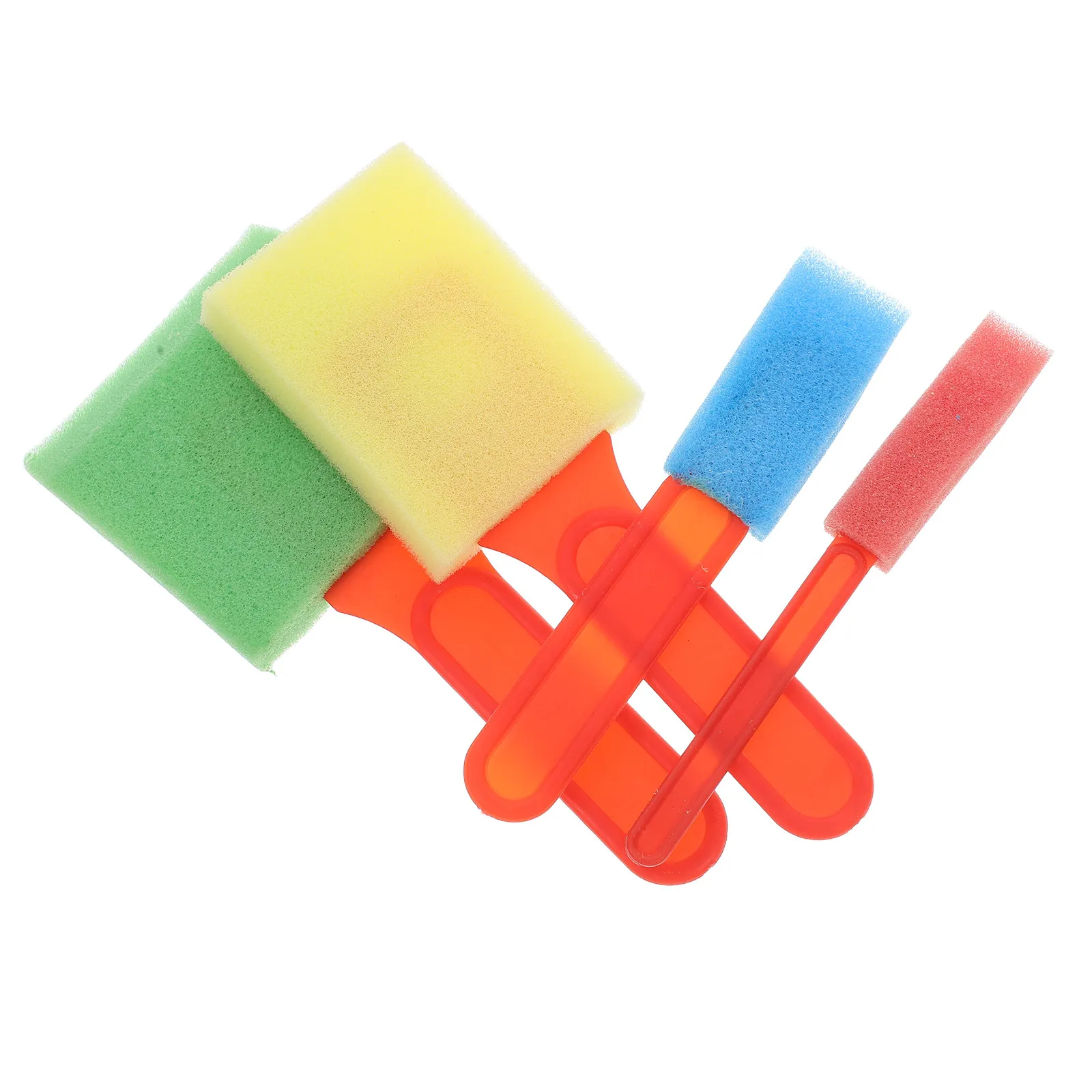 4 Sets Paint Brushes Craft Foam for Painting Children Learn Tool Children's Sponge Tools Art