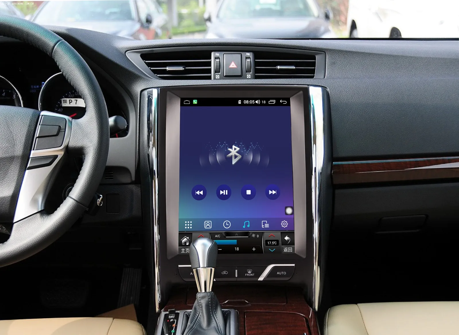 ZXY 12,1 "pantalla Vertical Android para coche reproductor Multimedia de Radio estilo Tesla para Toyota Reiz 2010-2013 navegación GPS cabeza estéreo U