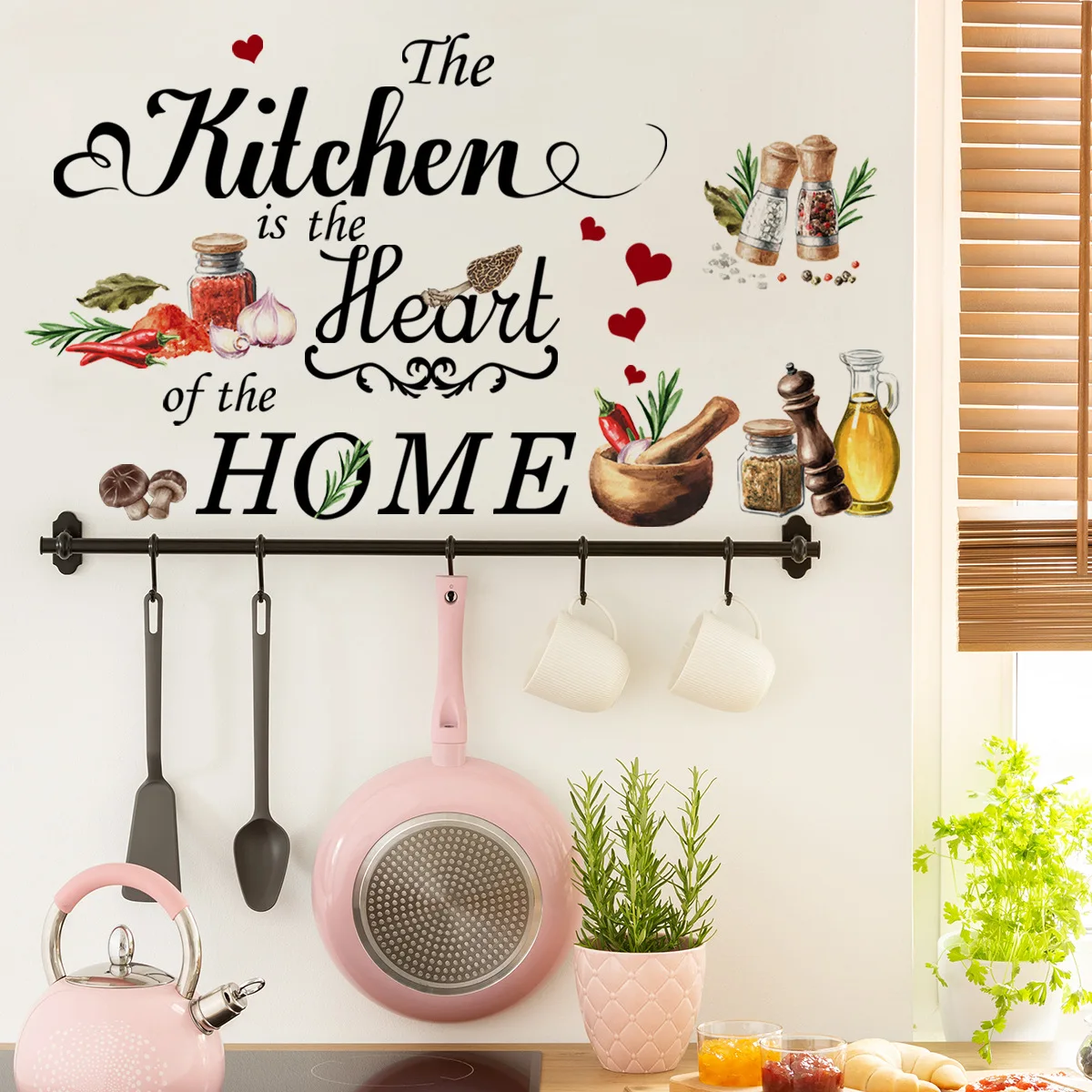 Kitchhen Butterfly wall stickers Background wall Dining room kitchen decorative landscaping wall stickers Self-adhesive wall