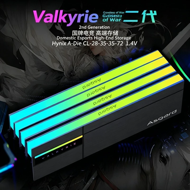 メモリー Asgard Valkyrie II DDR5 6000MHz CL28 32g Asgard Valkyrie Gen2 DDR5 Desktop RAM 32GB/48GB 6000MHz C28, High