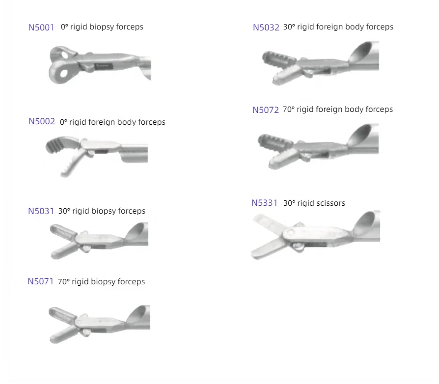 Medical Urology Department Rigid Biopsy Forceps Foreign Body Forceps Scissors Instrument for Cystoscope