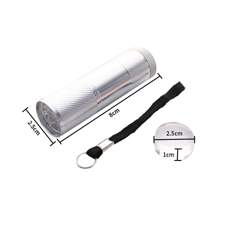 1 قطعة مسمار الفن مصباح يدوي صغير مع الختام المحمولة سيليكون يده مصباح ليد مجفف طلاء الأظافر سريعة الجافة مانيكير مصباح