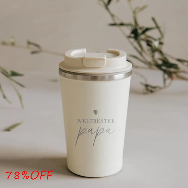 

Stainless Steel Travel Mug for Dad 12oz Insulated Coffee Cup Leakproof & Durable Perfect Father's Day Present Father's Day Gift