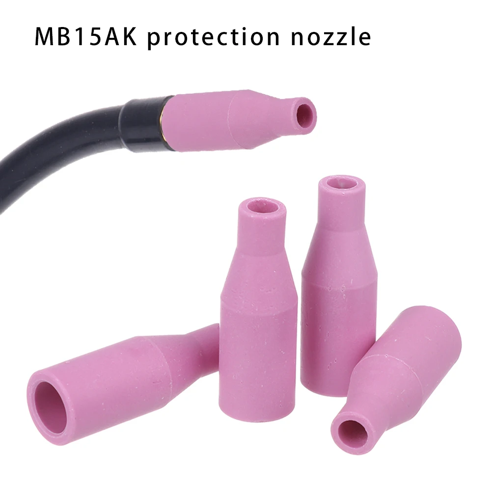 1/2Pcs Tool Protection Nozzle Nozzle Shield Cup Torch Tip Welding Gun Supplies MIG/MAG Gas MB15AK Ceramic Nozzle