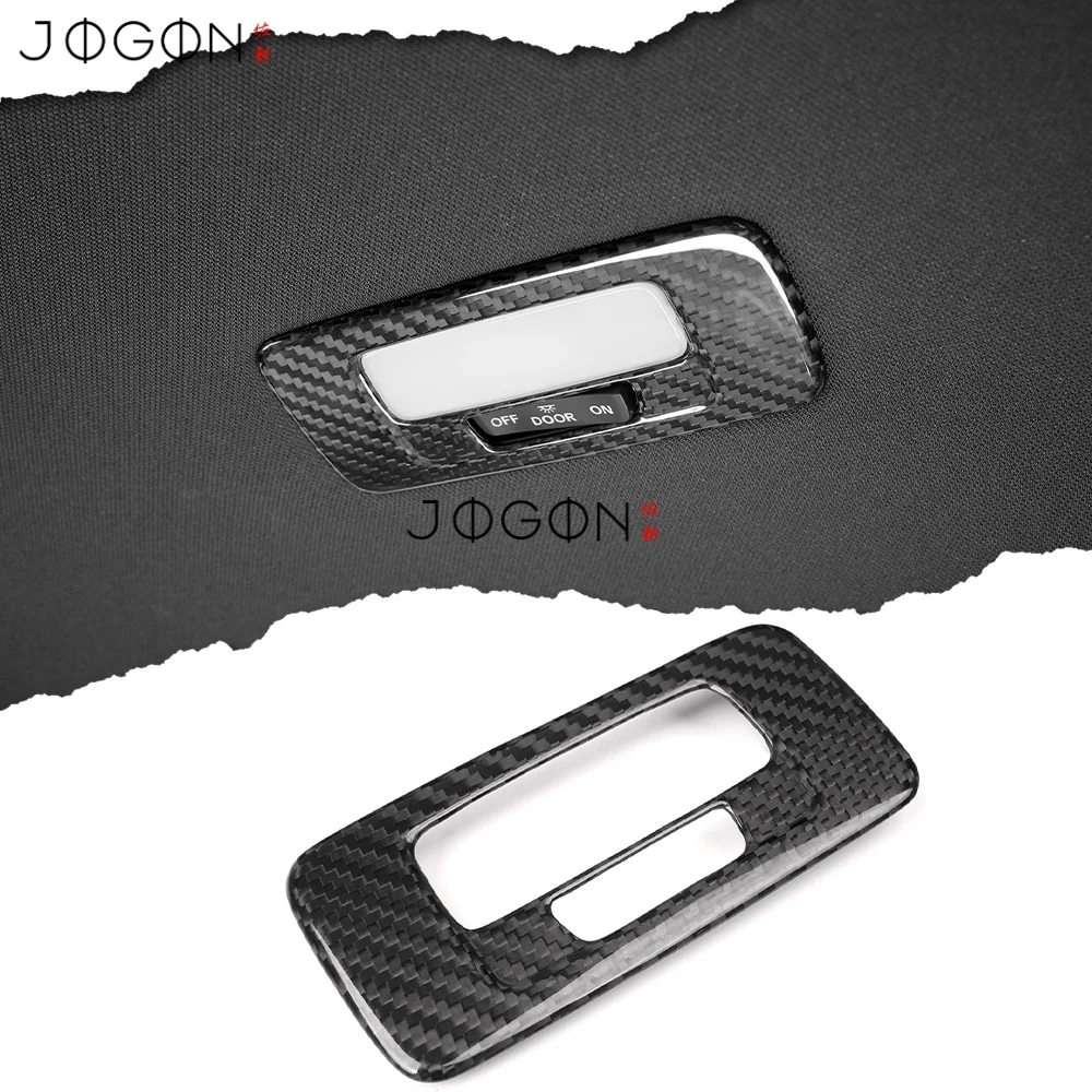 

For Honda Civic Type R FL5 2023 2024 2025 2026 Carbon Fiber Car Interior Rear Roof Reading Light Lamp Cover Trim Accessories