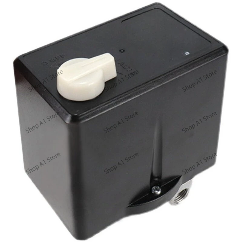 Pressure Switch 380V 90-120 psi Manual On-off Knob Air Compressor Controller with Thermal Protection Relay LF12