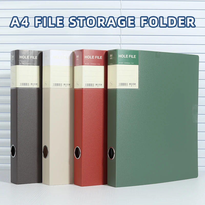 Picture 3: Clear PP A4 File Folder 4-Hole D-Ring Punch Binder Quick-Lock Lever Arch File - Hanging File Folders for Organizing