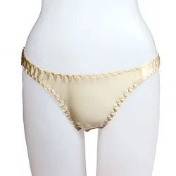 10pcs/lot Women's Pure Silk Thong Sexy Lingerie Underwear for Women Free Shipping