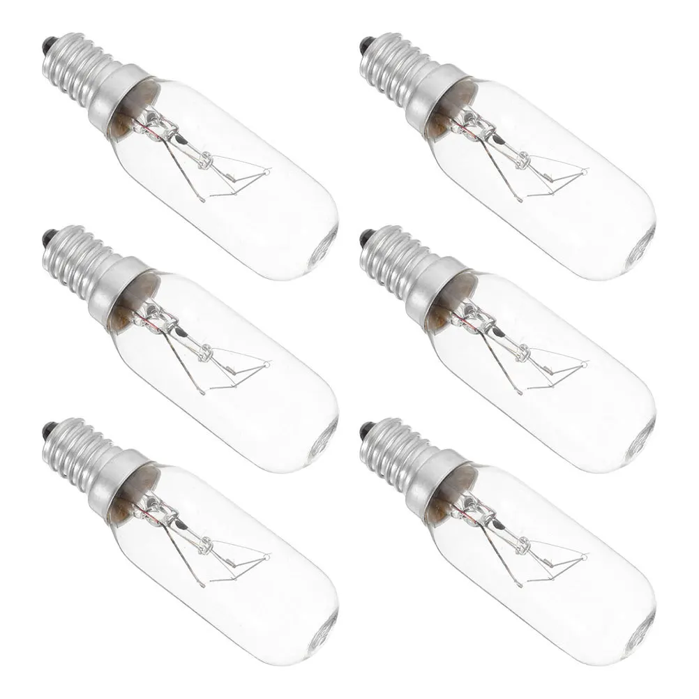 6Pcs Range Hood Light Bulbs 40W E14 Bright Stable Saving for Kitchen Vent Hood Sewing Machine Replacement