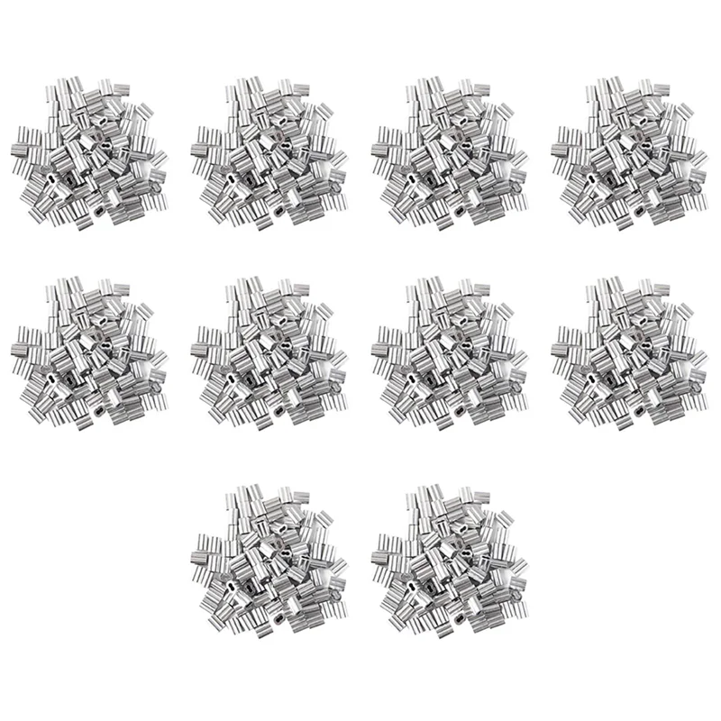 

A64K 1200X Aluminum Crimping Loop Sleeve For 2Mm Diameter Wire Rope And Cable