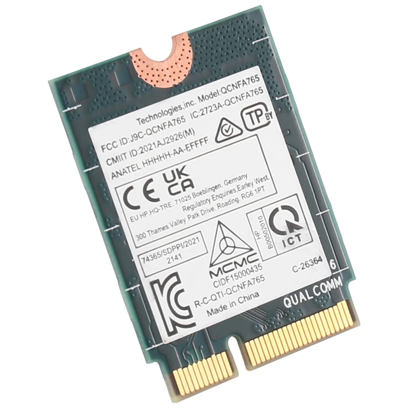 Tarjeta Wifi AF91-NFA765, 2400Mbps, 2,4G/5G/6G, adaptador de red de tarjeta inalámbrica, Compatible con Bluetooth 5,3, compatible con Win10 Win11