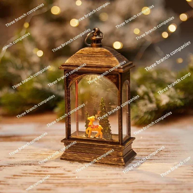

Christmas Night Light Crystal Ball Ornament Portable Snowflake Christmas Wind Light Gift Desktop Ornament