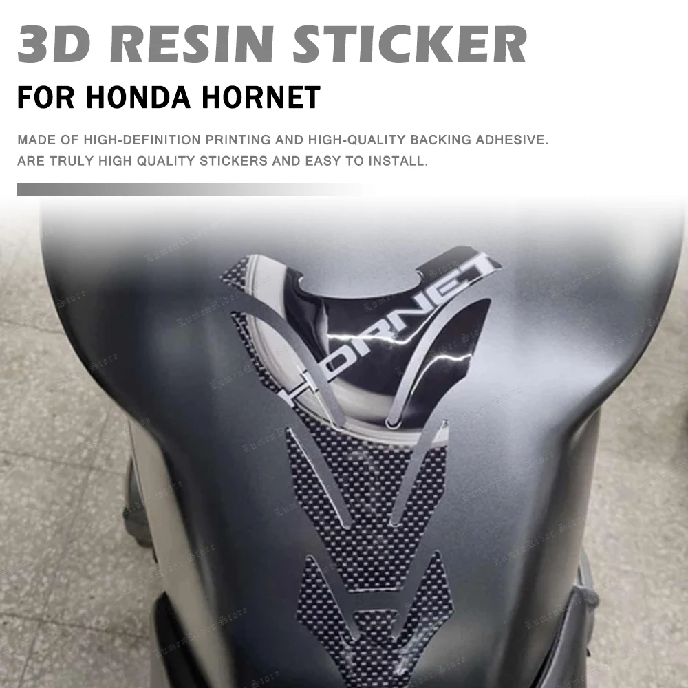 

Hornet Motorcycle Accessories 3D Epoxy Resin Sticker Tank Pad Protection Sticker for Honda Hornet