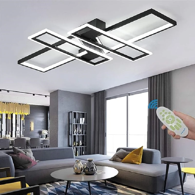 

Modern LED Ceiling Lights Fixture Remote Control Dimmable Chandelier Lamparas Flush Mount Nordic Ceiling Lamp for Bedroom Foyer