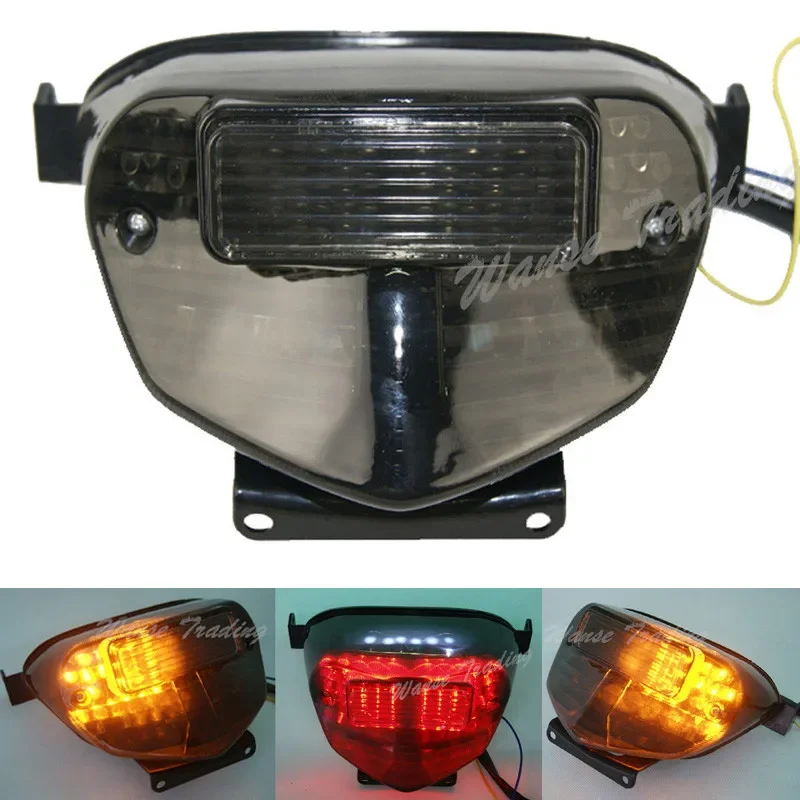 Waase-luz trasera de freno para Suzuki GSXR1000 GSX-R 1000 K1 K2 2001 2002, intermitentes, luz LED integrada