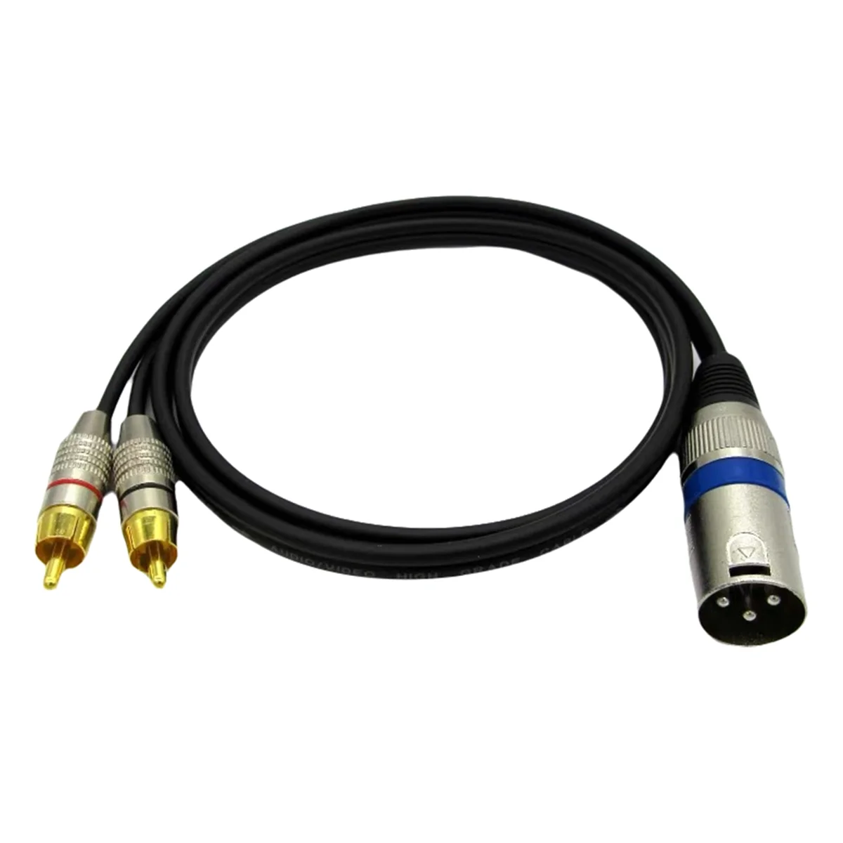 NEW ARRIVAL XLR Male to Dual Male Audio Cable Phono Cable HiFi Stereo Subwoofer Speaker for Mixer Studio Monitor 2m