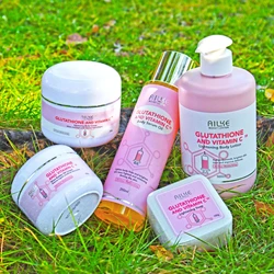 AILKE Whitening Skin Care Set, With Glutathion Vitamin C, Brighter Smoother Skin, Reduce Dark Spots, Clean Skin, Moisturizing