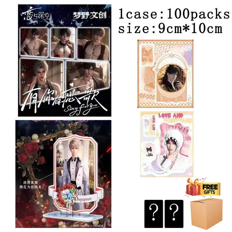 Set di standee in acrilico Love And Deepspace Collezione di supporti fai-da-te Magnete per frigorifero rotante 9x10 cm Anime