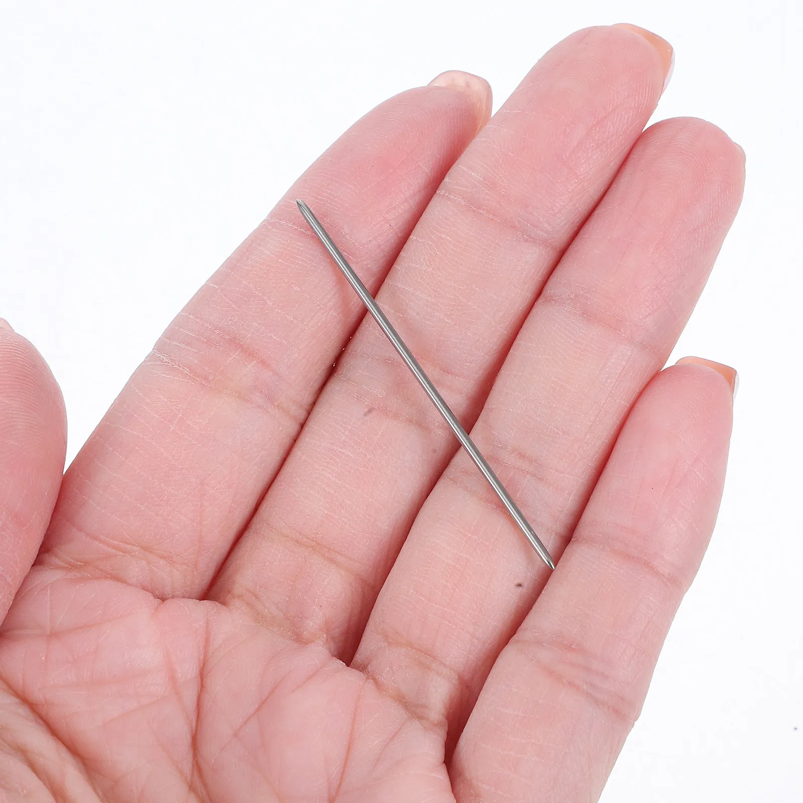 200Pcs Metal Steel Needle Crochet Stand Accessories Double Pointed Base Fixing Support Bracket Display Holder for Felt Animal