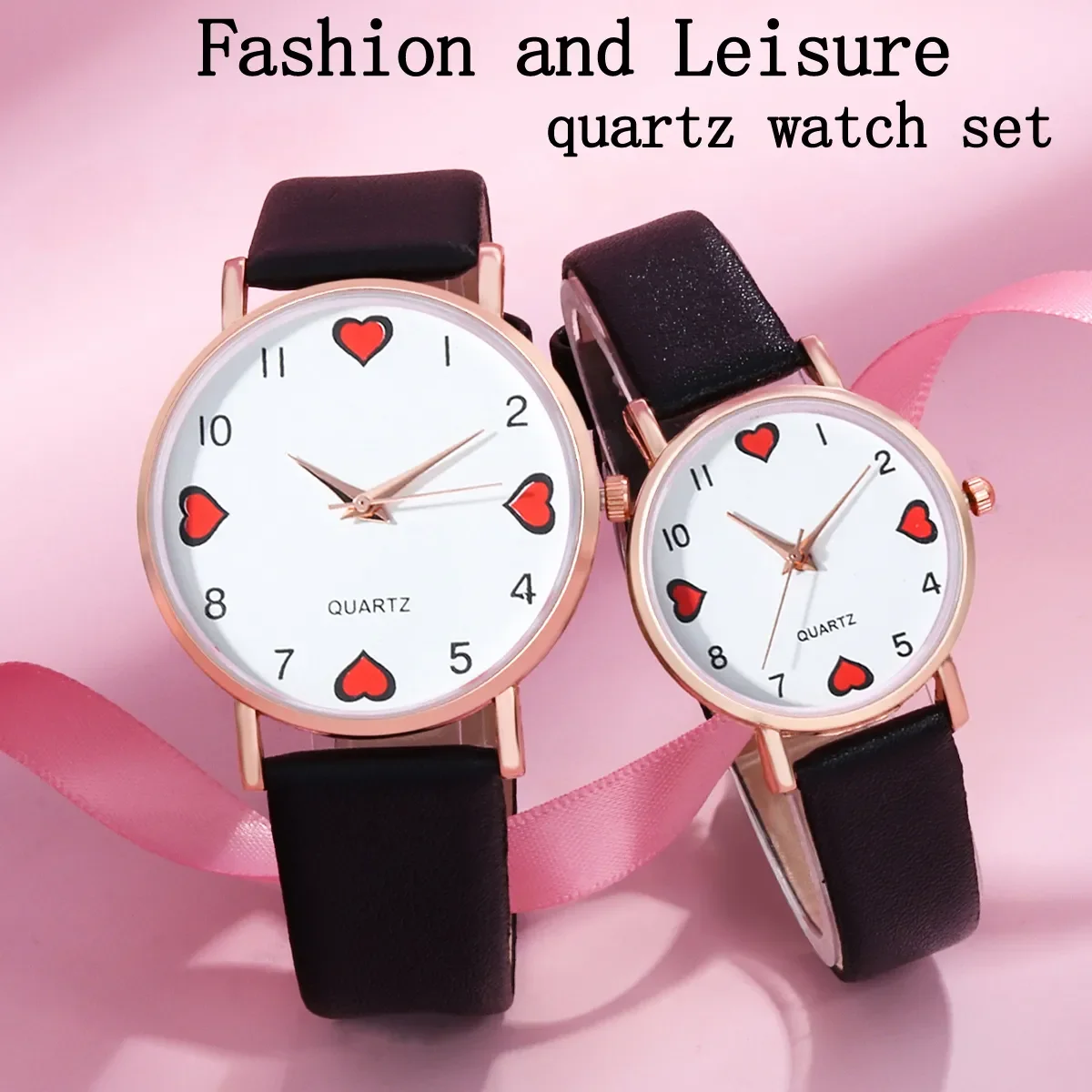 Top Luxury Brand Couple Watch For Women Men Clock Male Calendar Love Dial Quartz Wrist Watches Leather Ladies Man Watch