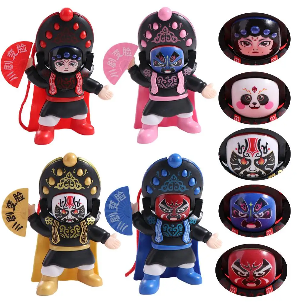 Face Change Sichuan Opera Face Changing Doll Sichuan Opera Chinese Style Face Changing Toy DIY Crafts Mini Opera Face Makeup