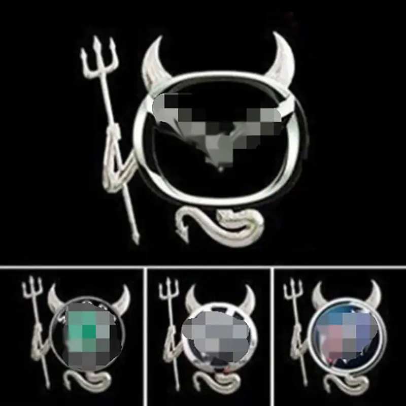 

Personality Car Sticker Funny Fashion 3D Little Devil Demon Styling Universal Auto Emblem Logo PVC Decals Decoration DIY Accesso