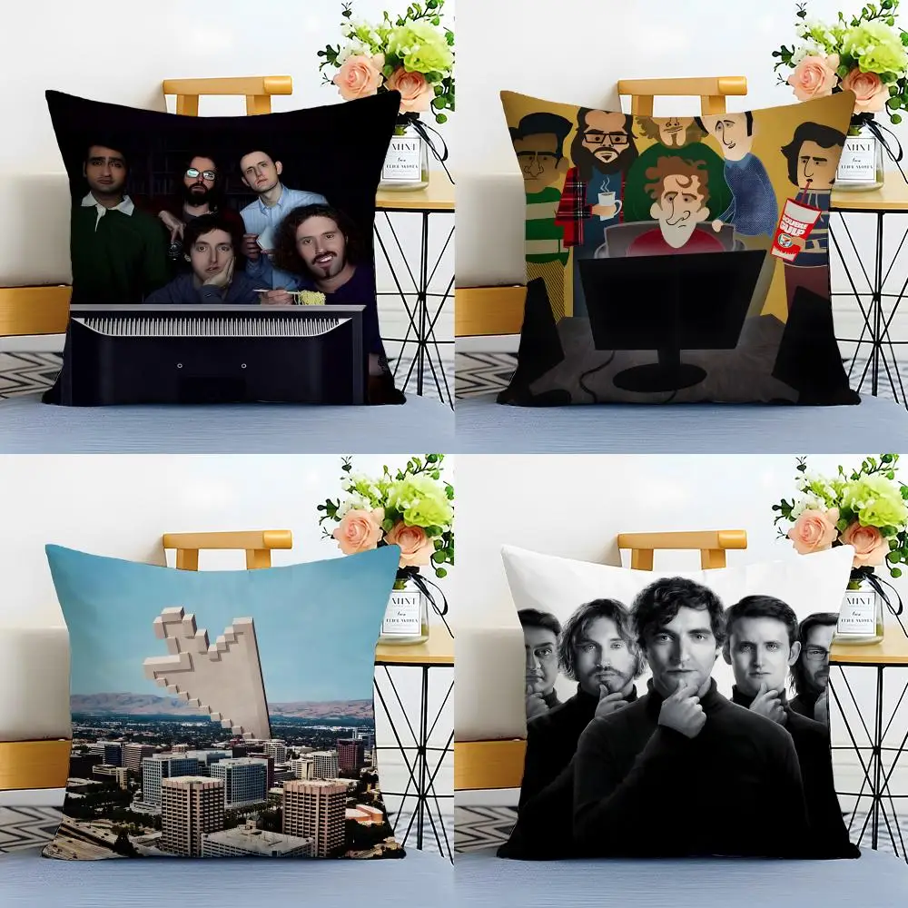 Casual Fashion S-Silicon ValleyS Smart Cushion Cover Washable Linen Pillowcase Soft  for Sofa Bed Cozy Home Room Decor