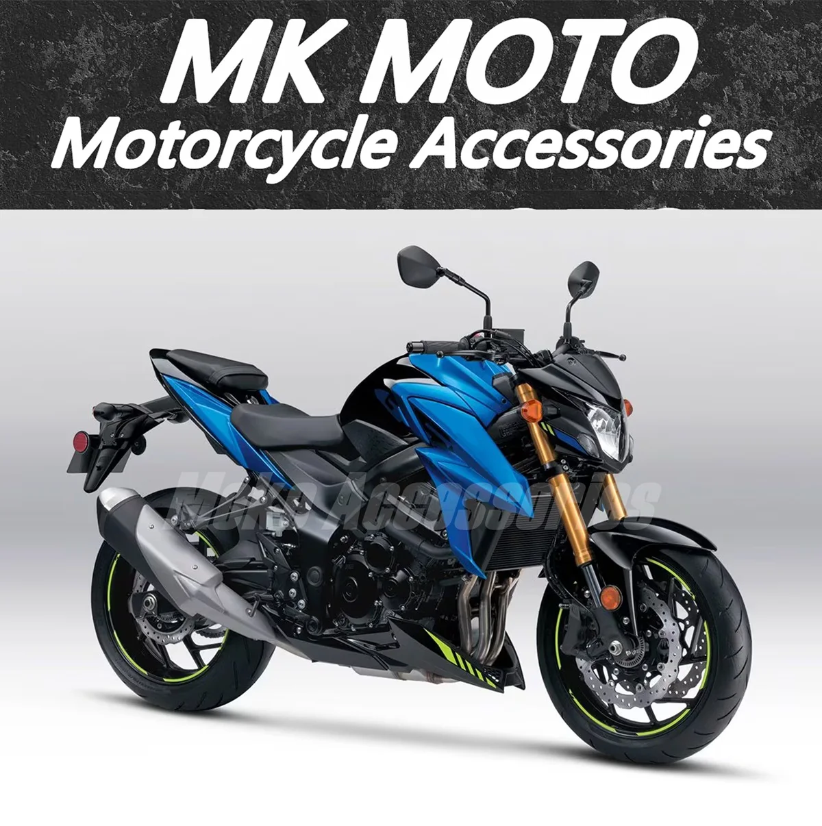 

Moke moto Motorcycle Fairings Kit Fit For GSX-S750 2017 2018 2019 2020 2021 2022 Bodywork Set High Quality Injection Black Blue