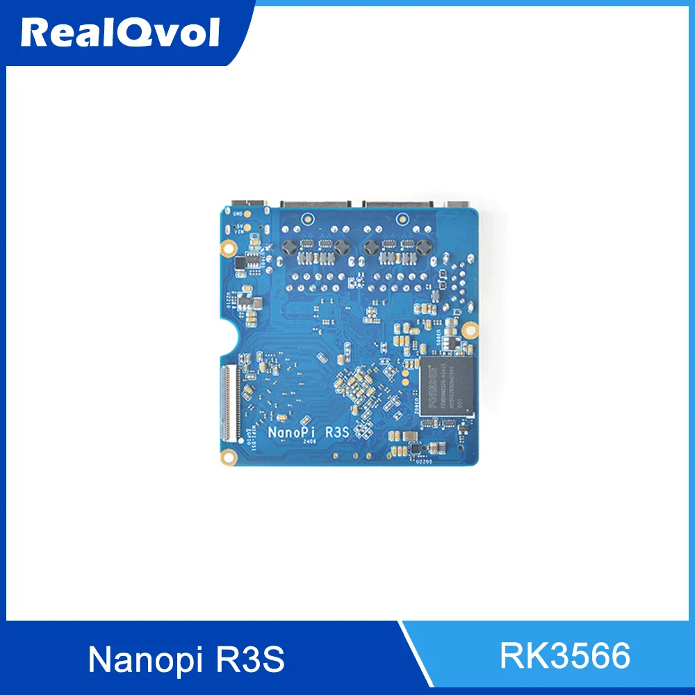 FriendlyELEC NanoPi R3S mini development board,RK3566,2G RAM +32GB eMMC, Dual Gbps Ethernet Port / USB3.0 / Debian