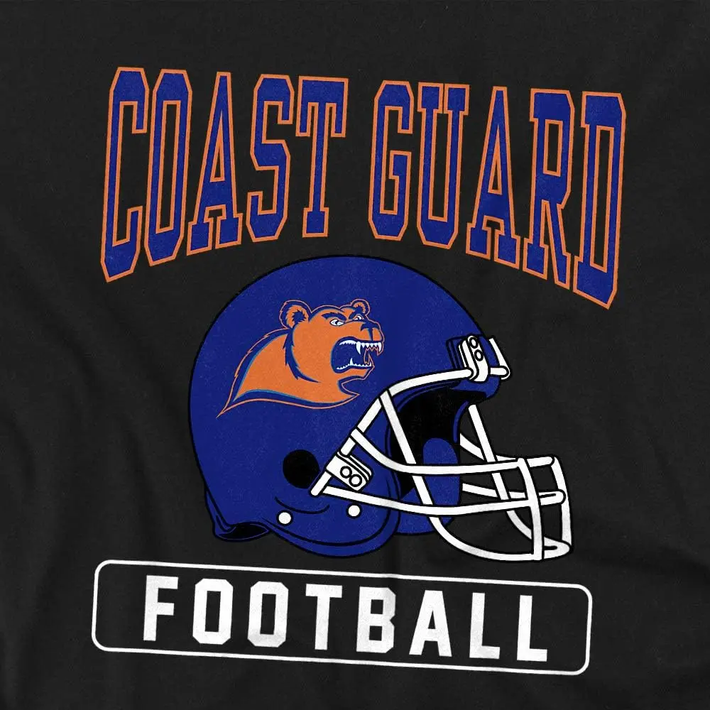 United States Coast Guard Academy Official Football Helmet Youth Kids Boy/Girls T Shirt