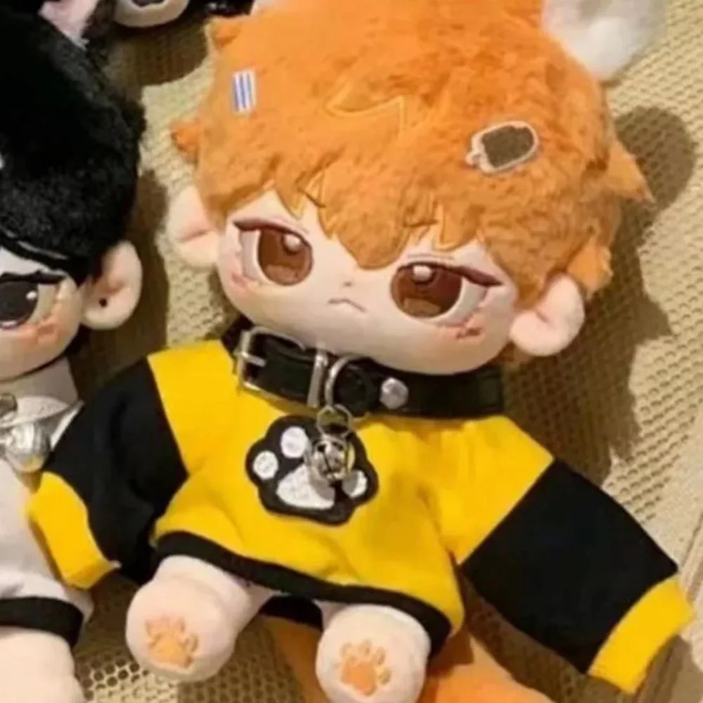 Hoodie 20cm pakaian boneka katun Aksesori mainan blok warna Tanpa atribut pakaian boneka kaki kucing Multi Warna