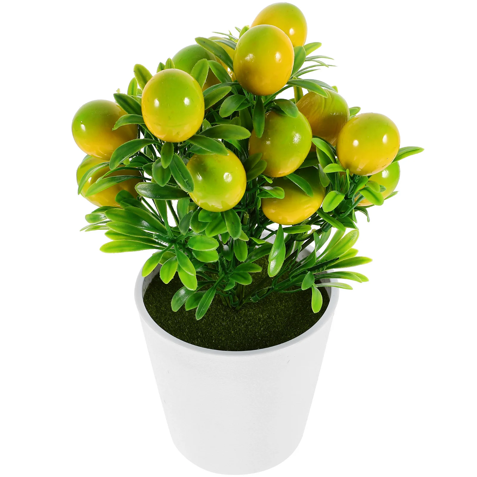 

1 set Artificial Potted Lemon Branches Realistic Simulation Fruit Plant Decor For Home Office Desktop Indoor Outdoor Modern
