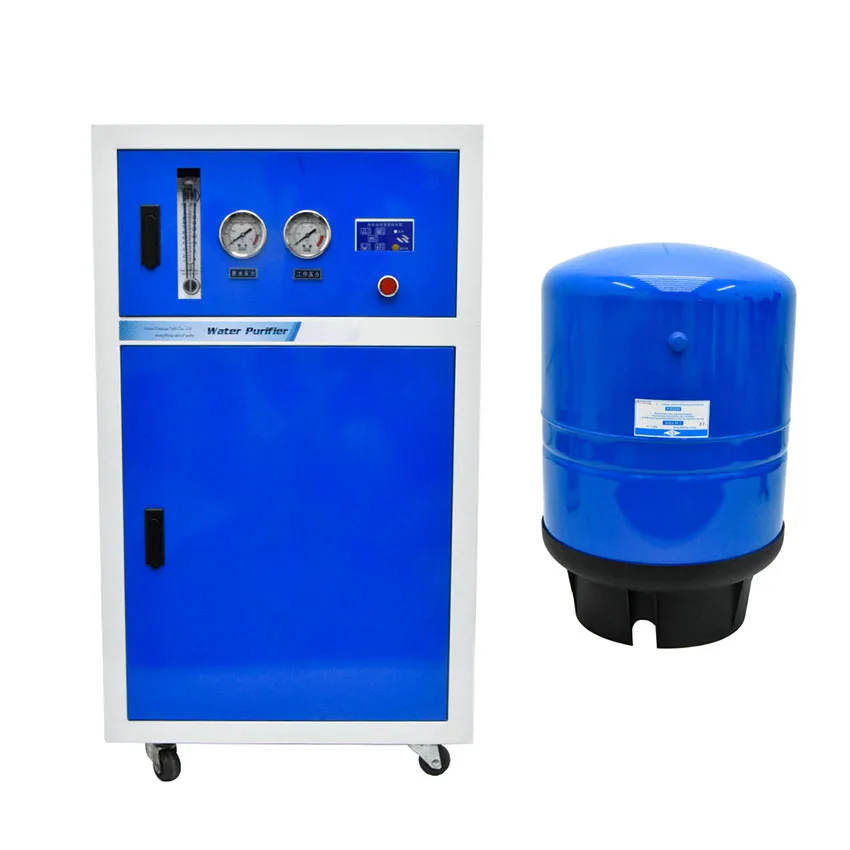 

60L/h Commercial RO Reverse Osmosis Water Purifier Direct Drinking Tap Water Purifier RO Filtration With Pressure Barrel 220V