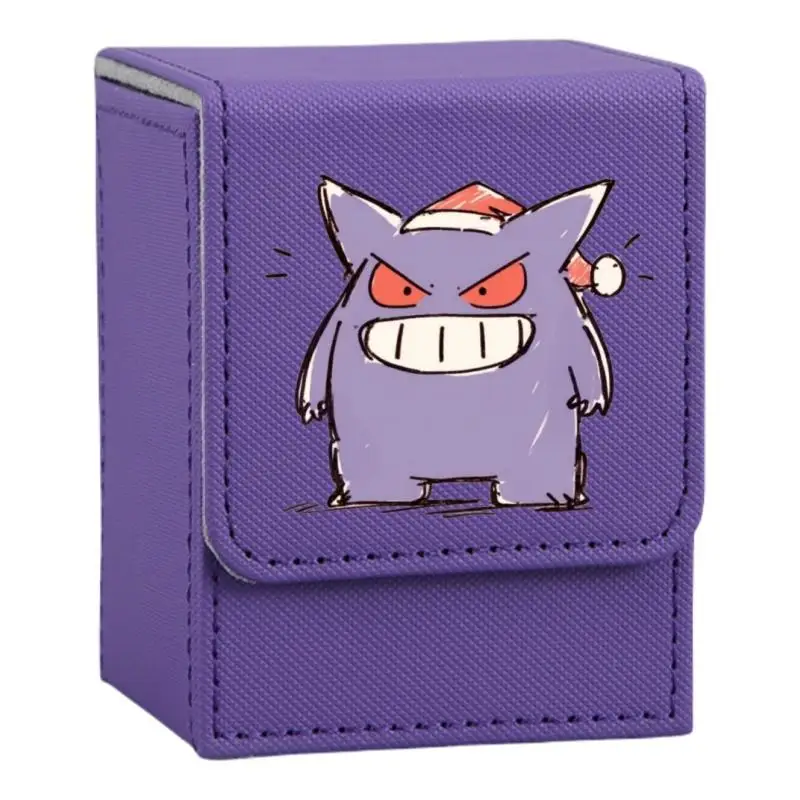 Anime Pokemon Cassa di Carta Gengar Squirtle Snorlax Charizard Eevee Natale Fai Da Te In Pelle Action Toy Figure Gioco Collezione Box