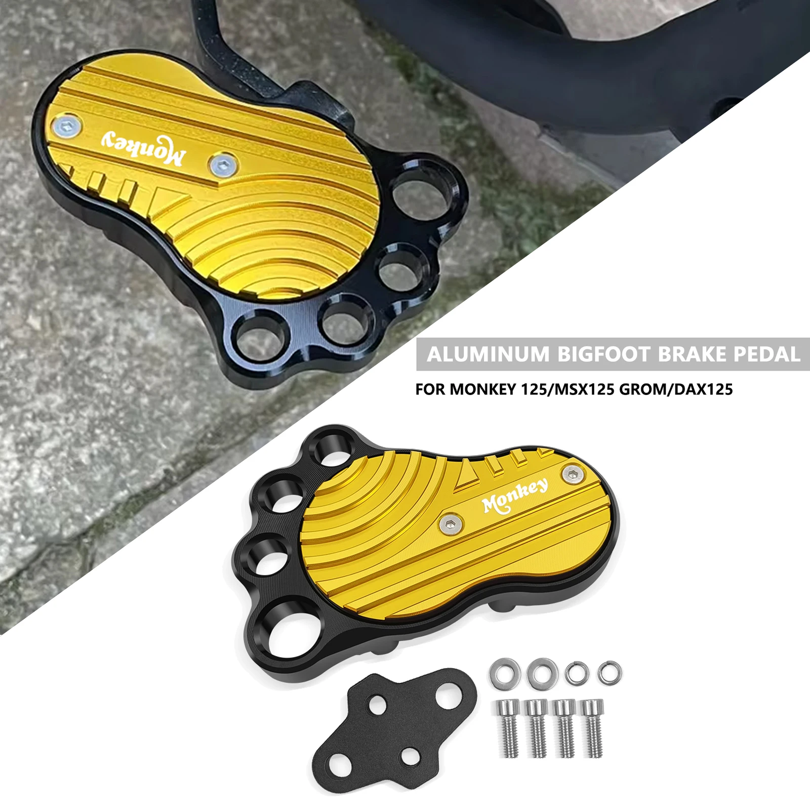 

Аксессуары для модификаций мотоциклов, алюминиевый чехол для педали большого тормоза MONKEY 125 MSX 125 GROM DAX 125 2013-2024