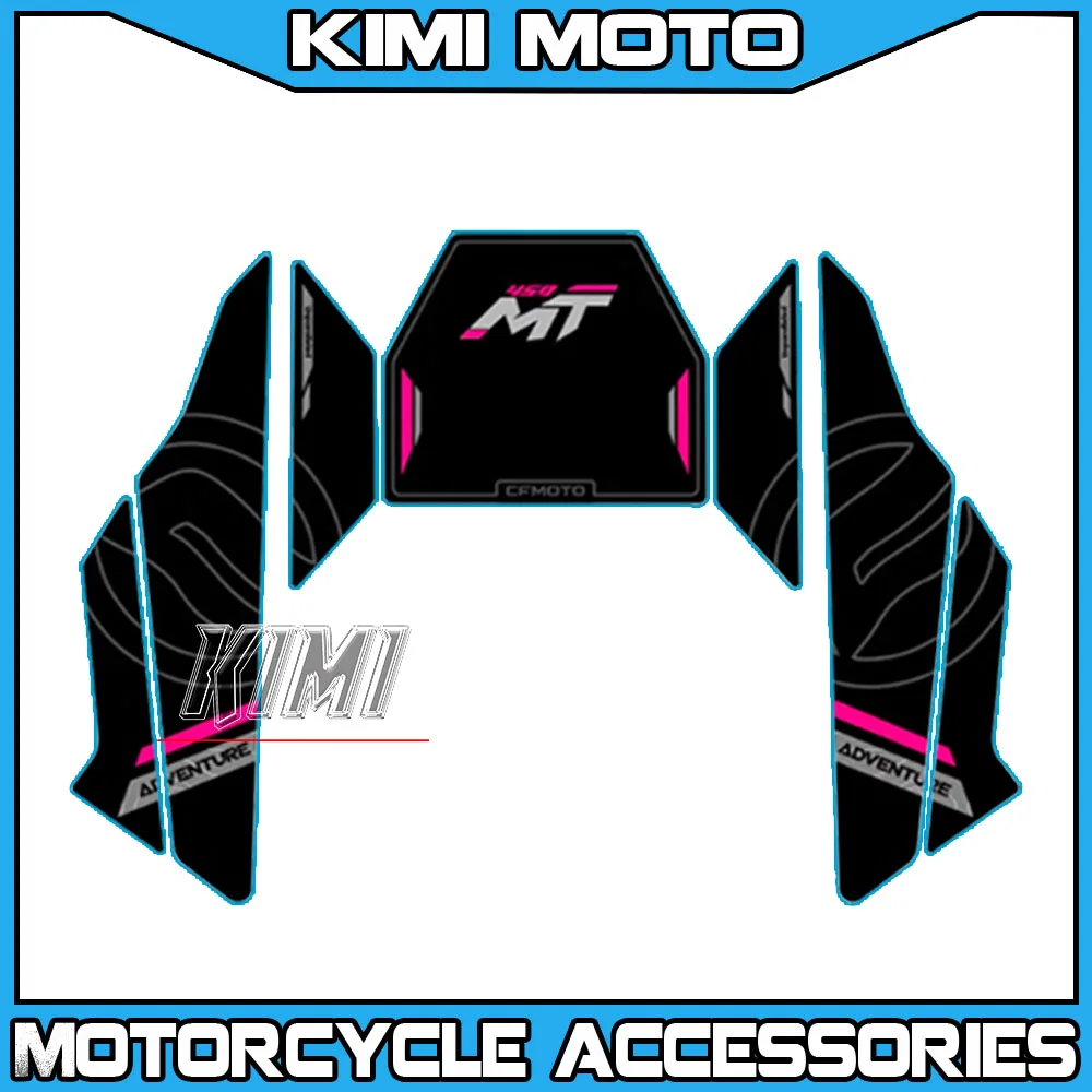 Motorcycle Fuel Tank Sticker Body Protection Sticker Anti-wear Stickers Modification Accessories For CFMOTO 450MT 450 MT 2024