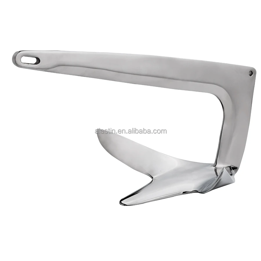 Modern Design High Quality 316 Stainless Steel Mirror Polished Bruce Anchor For Yacht