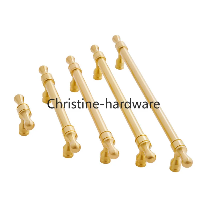 Brass Solid Gold Light Luxury Shoe Cabinet Cabinet Drawer Handle Modern Simple Wardrobe Door Handle