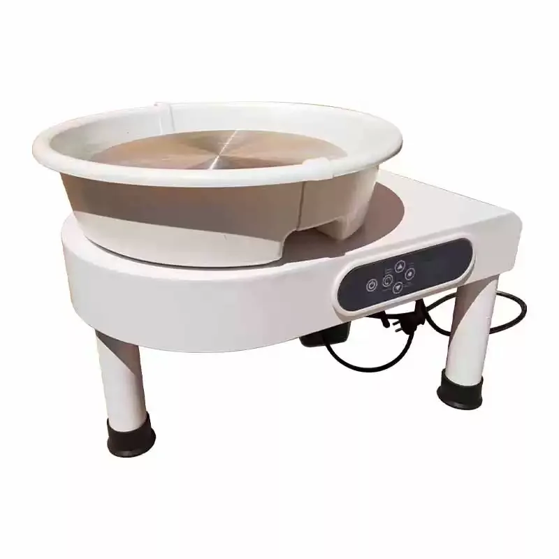 Electric Pottery Wheel Ceramic Forming Machine Screen 25CM 250W With Foot Pedal Clay Art Craft