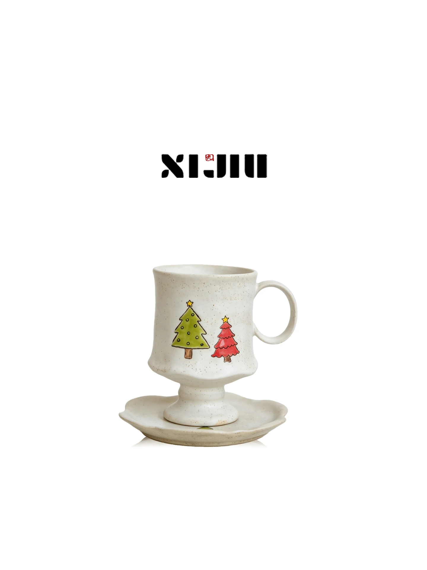 Handmade Vintage Christmas Gift Ceramic Coffee Cup Small Crowd Favorite Texture Decor Handmade Made in China