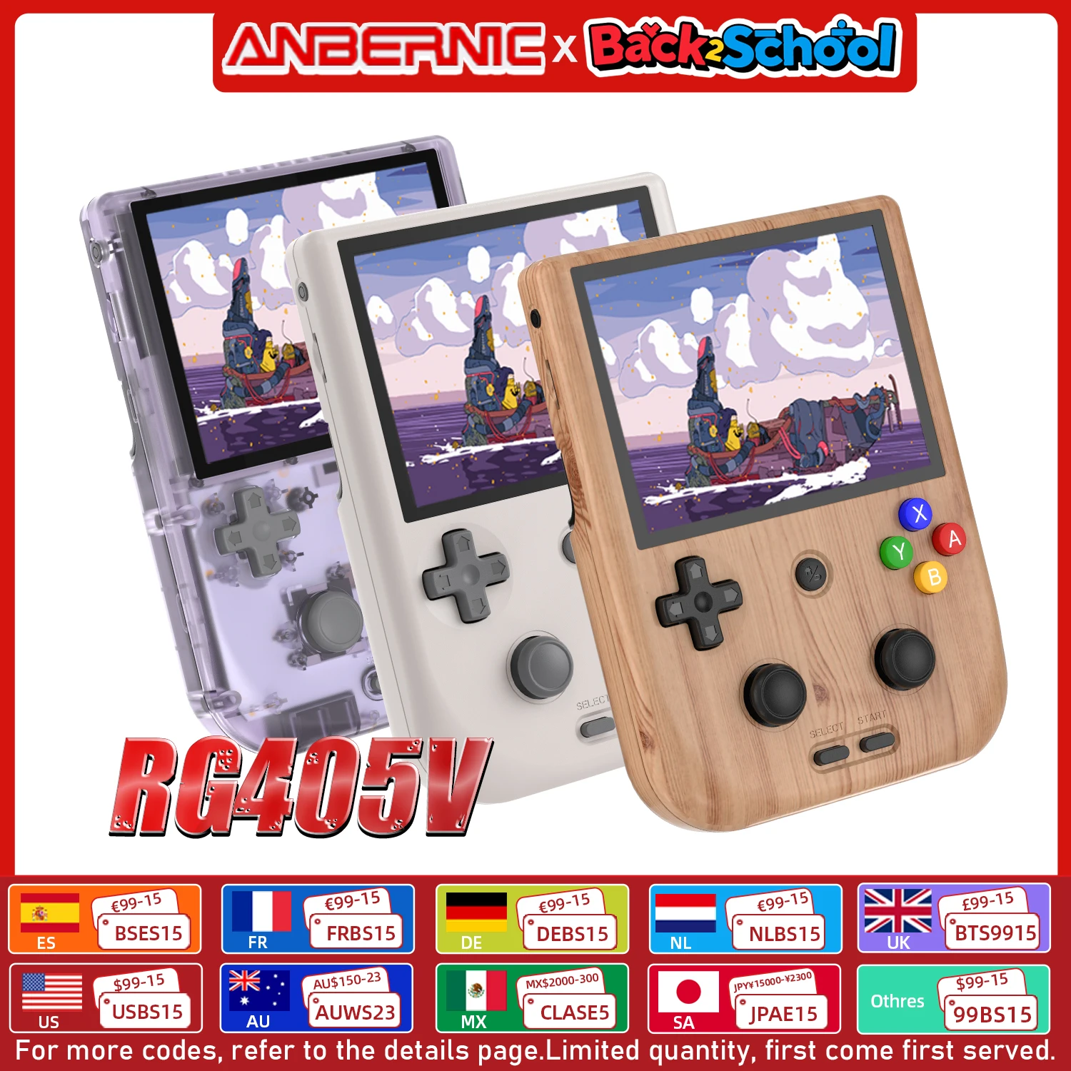 

Портативная игровая консоль ANBERNIC RG405V 4-дюймовый сенсорный экран IPS Android 12 Unisoc Tiger T618 64-битный игровой плеер 5500 мАч OTA-обновление Совместимость с Googleplay Встроенный игровой интерфейс Подарок