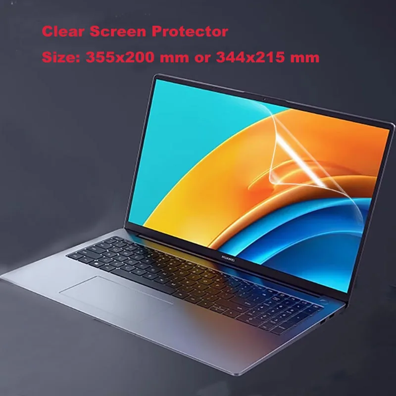 50 Pcs 16 inch Ultra Clear Screen Protector Protective Film For Laptop Notebook Monitor Size 355x200 mm 344x215 mm