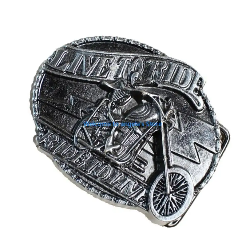 مشبك حزام بهيكل عظمي قوطي X4YC، أجهزة معدنية شديدة التحمل، مشبك حزام سهل التركيب