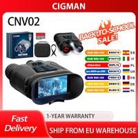 CIGMAN CNV02 Night Vision Binoculars, 3 inch Screen, 5000mAh Battery, 3 Levels IR, 8X Digital Zoom, 4K Video & 40MP Photos