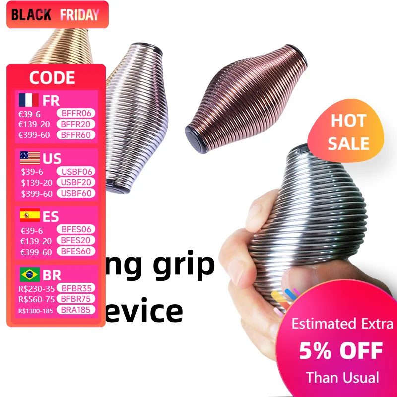 Spring Grip Ball Metal Grip Training Hand Decompression And Relaxation Rehabilitation Tool Decorations Finger Strength Exerciser