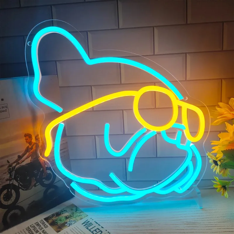 

French Bulldog Neon Sign Animal Signs Custom Neon Sign For Pet Room Wall Decoration Dog Neon Sign Gift For Friends