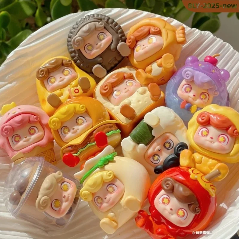 Qkid Street Cuisine King Series Mini Blind Box Toys Action Figure Kawaii Dolls Desktop Ornaments Surprise Girls Gift Collection