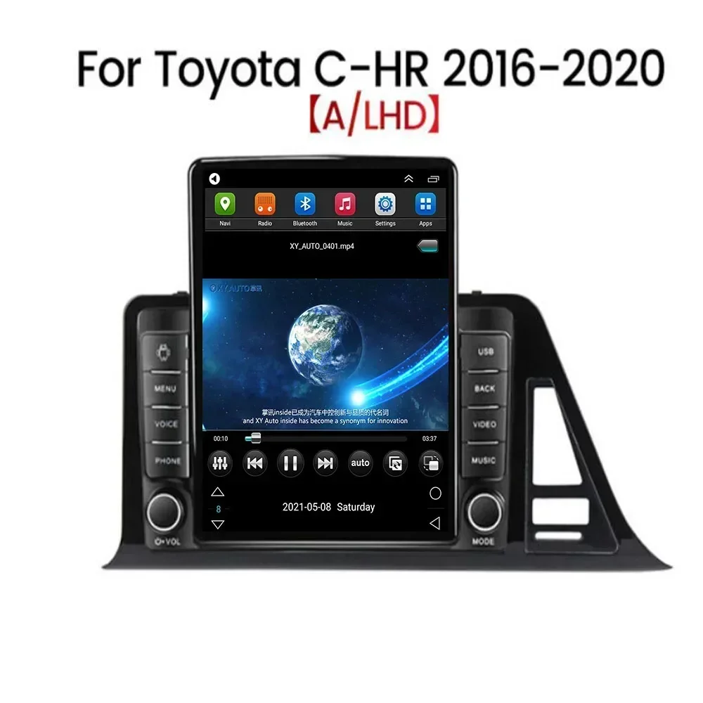 

Для Tesla Style 2Din Android13 Автомобильный радиоприемник для Toyota CHR C-HR 2016 23-2035 Мультимедийный видеоплеер GPS Стерео Carplay DSP Камера